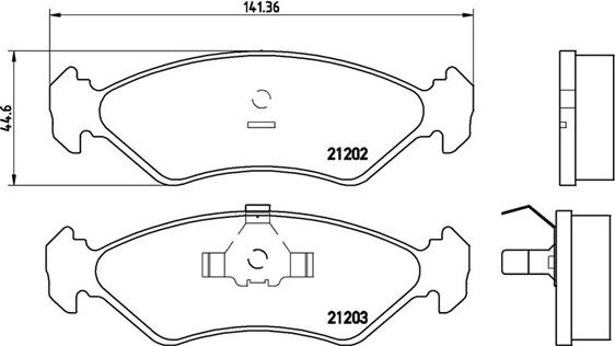 Magneti Marelli 363700424028 - Тормозные колодки, дисковые, комплект autosila-amz.com