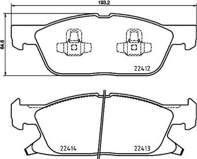 Magneti Marelli 363700424188 - Тормозные колодки, дисковые, комплект autosila-amz.com