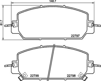 Magneti Marelli 363700428098 - Тормозные колодки, дисковые, комплект autosila-amz.com