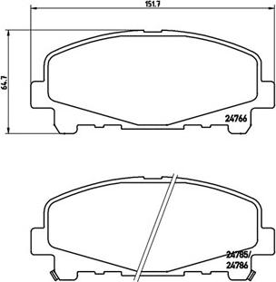 Magneti Marelli 363700428043 - Тормозные колодки, дисковые, комплект autosila-amz.com