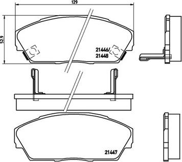 Magneti Marelli 363700428013 - Тормозные колодки, дисковые, комплект autosila-amz.com