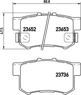 Starline BD S519P - Тормозные колодки, дисковые, комплект autosila-amz.com