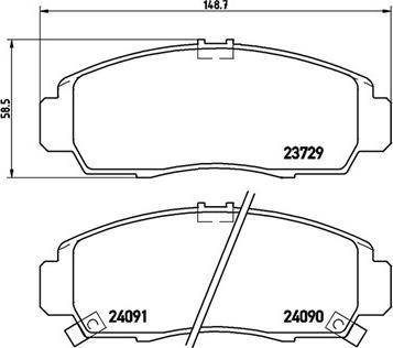 Magneti Marelli 363700428034 - Тормозные колодки, дисковые, комплект autosila-amz.com