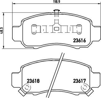 Magneti Marelli 363700428033 - Тормозные колодки, дисковые, комплект autosila-amz.com