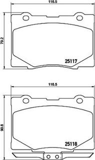 TRW Engine Component GDB3498 - Тормозные колодки, дисковые, комплект autosila-amz.com