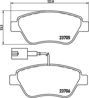 Magneti Marelli 363700423085 - Тормозные колодки, дисковые, комплект autosila-amz.com