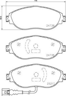 Magneti Marelli 363700585131 - Тормозные колодки, дисковые, комплект autosila-amz.com