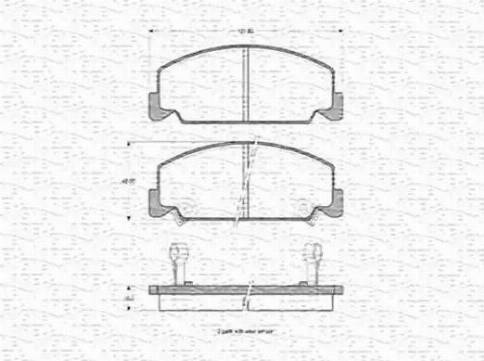 Magneti Marelli 363702160904 - Тормозные колодки, дисковые, комплект autosila-amz.com