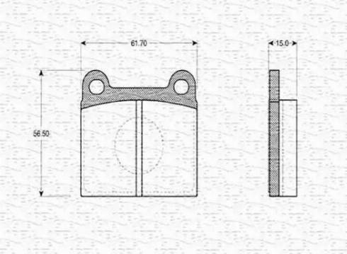 Magneti Marelli 363702160980 - Тормозные колодки, дисковые, комплект autosila-amz.com