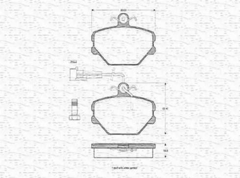 Magneti Marelli 363702160184 - Тормозные колодки, дисковые, комплект autosila-amz.com