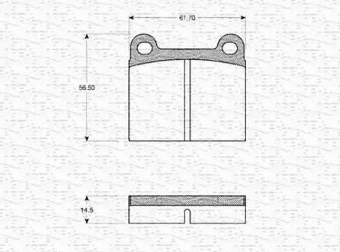 Magneti Marelli 363702160877 - Тормозные колодки, дисковые, комплект autosila-amz.com