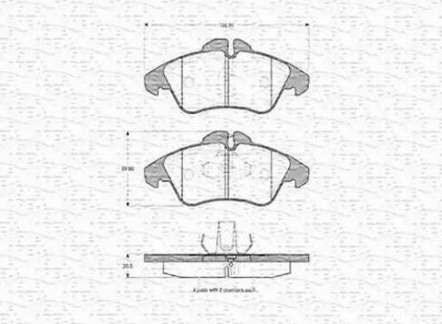 Magneti Marelli 363702160394 - Тормозные колодки, дисковые, комплект autosila-amz.com