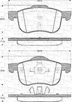 Magneti Marelli 363702161108 - Тормозные колодки, дисковые, комплект autosila-amz.com