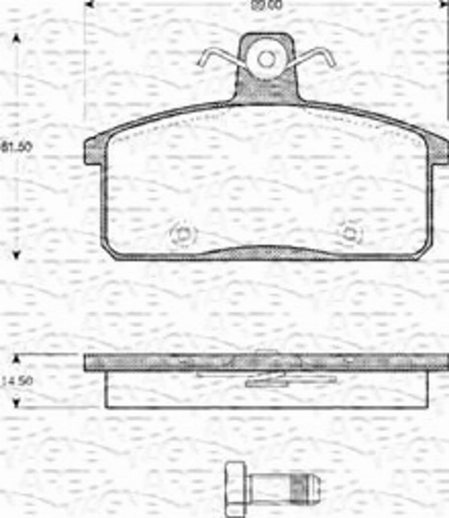 Magneti Marelli 363702161137 - Тормозные колодки, дисковые, комплект autosila-amz.com