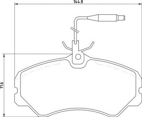 Magneti Marelli 363710205039 - Тормозные колодки, дисковые, комплект autosila-amz.com