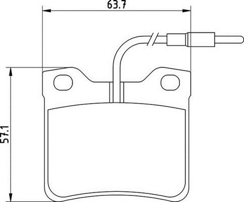 Magneti Marelli 363710201125 - Тормозные колодки, дисковые, комплект autosila-amz.com