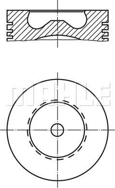 MAHLE 015 81 00 - Поршень autosila-amz.com