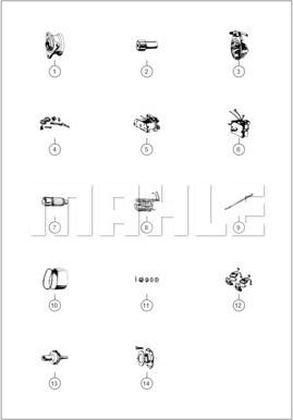 MAHLE 11139107 - Стартер autosila-amz.com