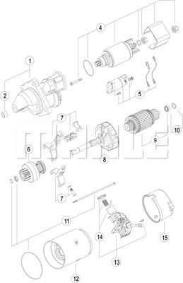 MAHLE MS 204 - Starter Landini 3.2 kw autosila-amz.com