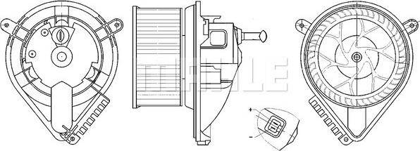 MAHLE AB 271 000S - Вентилятор салона autosila-amz.com