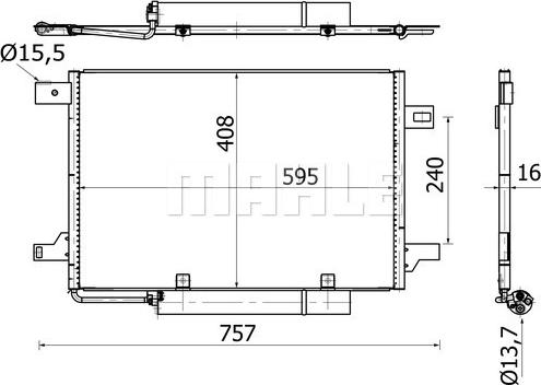 MAHLE AC 369 000S - радиатор кондиционера MB autosila-amz.com