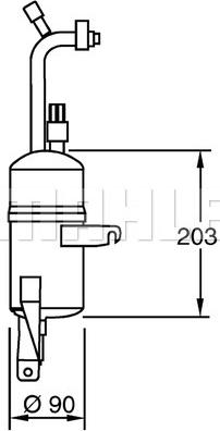 MAHLE AD 283 000P - Осушитель, кондиционер autosila-amz.com