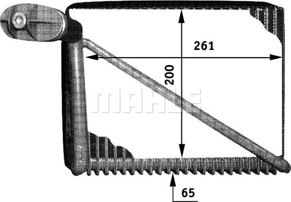 MAHLE AE 48 000P - Испаритель, кондиционер autosila-amz.com