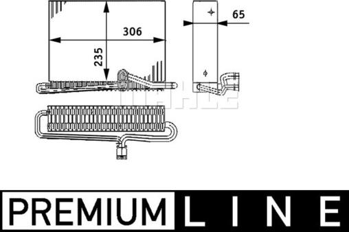 MAHLE AE 74 000P - Испаритель, кондиционер autosila-amz.com