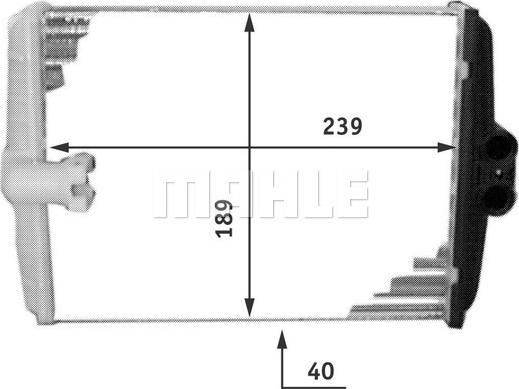 MAHLE AH 107 000P - Теплообменник салона autosila-amz.com