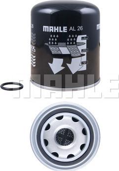 MAHLE AL 26 - Фильтр влагоотделителя левая резьба RVI Magnum/Premium/Kerax, Volvo FH12/FL/FE+ oil sep. 39x1,5/165/ autosila-amz.com