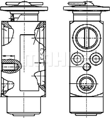 MAHLE AVE 88 000P - Расширительный клапан, кондиционер autosila-amz.com