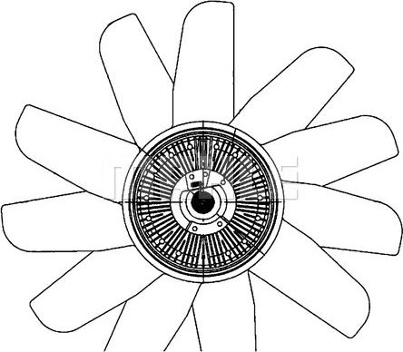 MAHLE CFF 494 000P - Вентилятор радиатора охлаждающей жидкости и конденсатора autosila-amz.com
