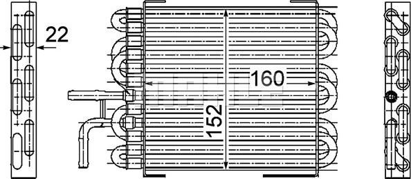 MAHLE CK 10 000P - Радиатор топливный autosila-amz.com