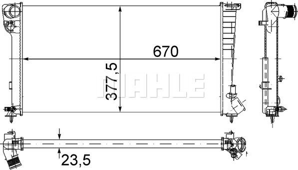 MAHLE CR 433 000S - радиатор Citr autosila-amz.com