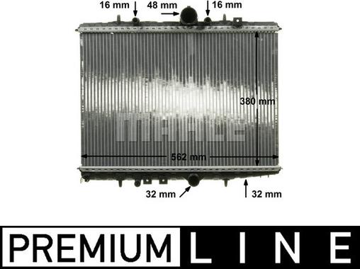 MAHLE CR 514 000P - Радиатор, охлаждение двигателя autosila-amz.com