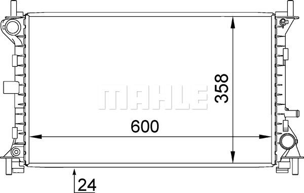 MAHLE CR 628 000S - радиатор Ford autosila-amz.com