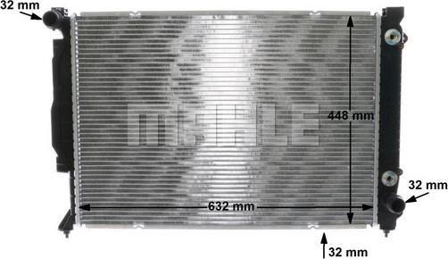 MAHLE CR 1686 000S - радиатор Audi autosila-amz.com