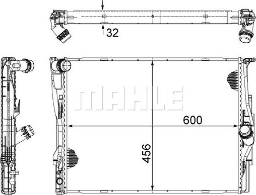 MAHLE CR 1088 000S - Радиатор охлаждающей жидкости autosila-amz.com