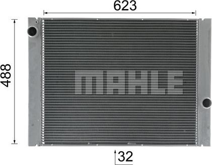 MAHLE CR 1159 000P - Радиатор, охлаждение двигателя autosila-amz.com