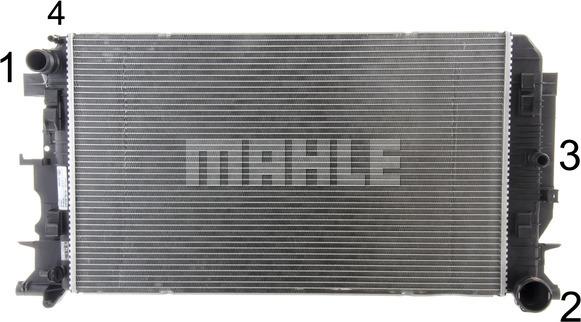 MAHLE CR 1719 000P - Радиатор, охлаждение двигателя autosila-amz.com