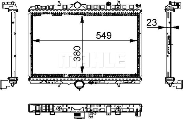 MAHLE CR 392 000S - Радиатор, охлаждение двигателя autosila-amz.com