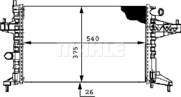 MAHLE CR 389 000P - Радиатор, охлаждение двигателя autosila-amz.com