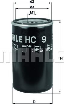 MAHLE HC 9 - Фильтр ГУР, рулевое управление autosila-amz.com