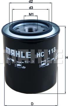 MAHLE HC 113 - Баллон пневматической рессоры, крепление кабины autosila-amz.com
