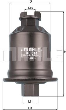 MAHLE KL 513 - Топливный фильтр autosila-amz.com