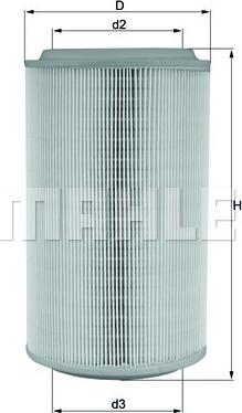 MAHLE LX 913 - фильтр воздушный!\ Alfa Romeo 147/156/166 2.4JTD/GT, Lancia Lybra/Thesis 1.6-3.2 97> autosila-amz.com