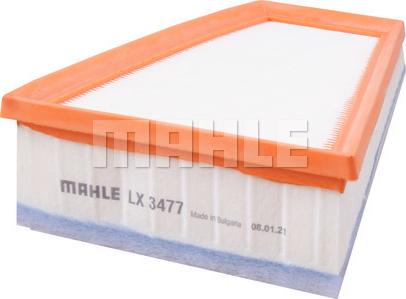 MAHLE LX 3477 - Воздушный фильтр, двигатель autosila-amz.com
