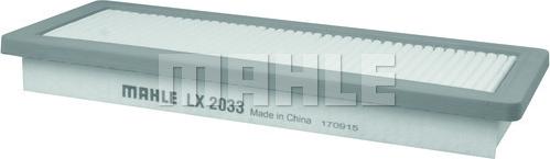 MAHLE LX 2033 - Воздушный фильтр, двигатель autosila-amz.com