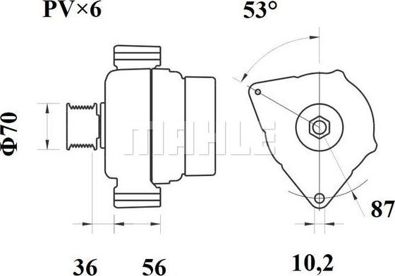 MAHLE MG 96 - Генератор autosila-amz.com