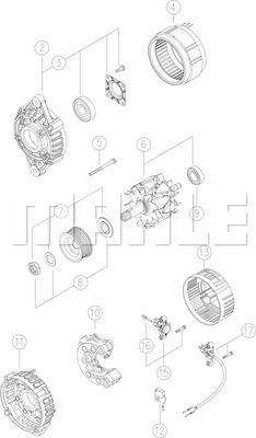 MAHLE MG 490 - Генератор autosila-amz.com